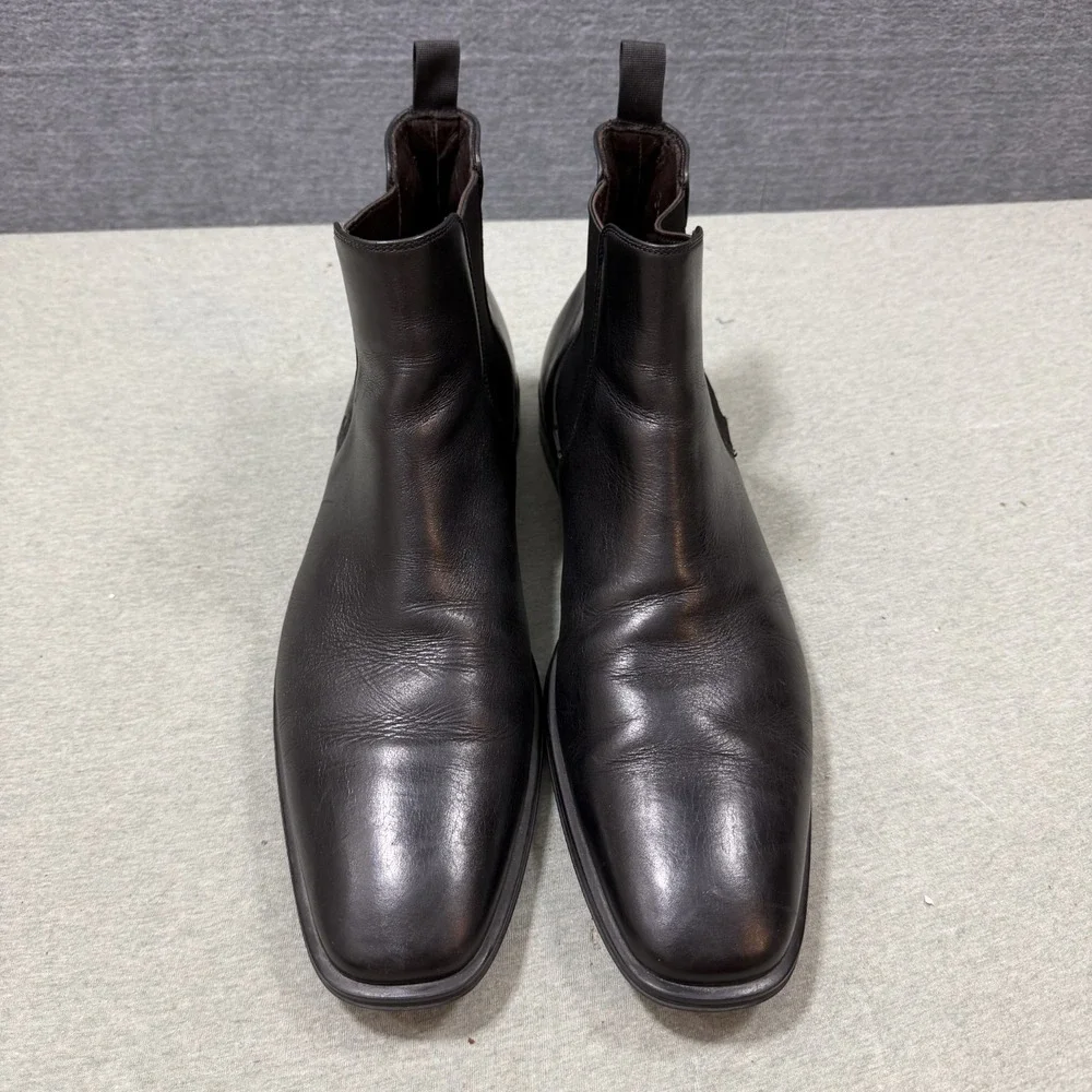 To Boot New York Chelsea Boots 12 Black Leather Italy Adam Derrick Mens 8150